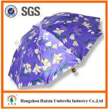 Parapluie pliant de dernière usine gros Parasol impression Logo promotionnel 3 Manuel